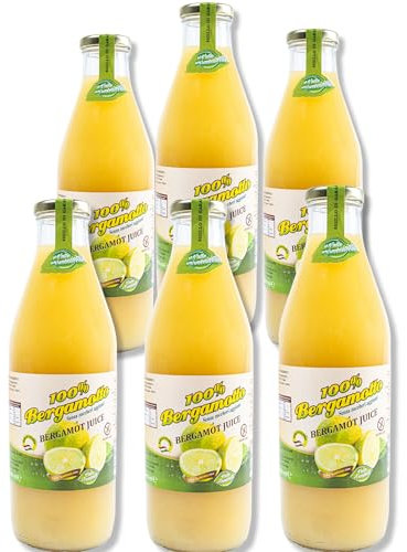 Celebra il Gusto Autentico con il Succo di Bergamotto Puro: Sei Bottiglie da un Litro per un'Esplosione di Freschezza!