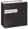 Fato - Trockene Papierservietten, Airlaid, Tucheffekt, Packung mit 50 Servietten, Größe 40x40 gefaltet in 4, Farbe Schwarz