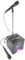Party Light & Sound - PARTY-SINGTOGETHER - Schlagzeug Karaoke Set mit 2 Mikrofonen und Ständer - Schwarz