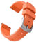 JWNSPA FKM/FPM Uhrenarmband aus Fluorkautschuk, 20 mm, 22 mm, Schnellverschluss, weiches Taucharmband für Herren und Damen, Orange, 22 mm