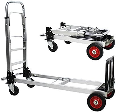 Sackkarren Hua Mehrzweck-Handwagen, Klappbarer Sackwagen-Plattform-Gartenkarren, Industrielle Aluminiumlegierung 200 Kg Kapazität