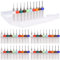 Sunxeke 50-teiliges Mikro-Bohrer-Set für Dremel, Spiralnuten, 0,3 mm - 1,2 mm, Wolframstahlkarbid, Mini-Leiterplattenbohrer für Leiterplatten, Steinschleifen, CNC-Gravur, Schmuckherstellung usw