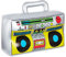 XIANXIAN Radio inflable, instrumentos musicales retro, juguete acuático, equipo de los años 80 y 90, retro, para fiesta temática, disfraz, disfraz, decoración, accesorios decorativos, Radio