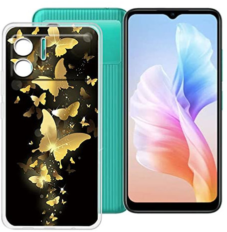 BUNAL for Doogee X98 Pro (6.52) Phone Case, Silicone Phone Case, Clear Phone Case, Non-Slip Phone Case, Silicone Protective Case, Anti-Scratch Phone Case-Golden Cute Elf-WMA30