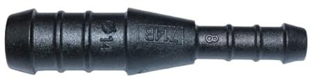 1, 2, 3, 5 oder 10 Schlauchverbinder 14 mm auf 8 mm gerade reduziert PA GF30 schwarz (1)