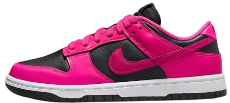 Nike W Dunk Low Chaussures de Basketball pour Femme, Fierce Pink Fireberry Black, 38.5 EU