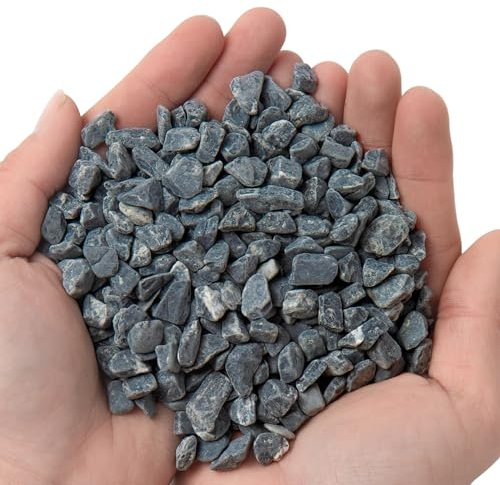 TINYUNICORN 4,5 kg Sukkulenten- und Kaktus-Kiesel 1/5-3/8 Zoll natürliche dekorative polierte Steine Flussfelsen für Pflanzen, Vasen, Aquarien, Terrarium und Gartenarbeit im Freien, Schwarz