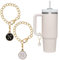 SHANFAA 26 Letter Charm Accessories for Stanley Cup 2PCS Initial Name ID Personalized Handle Charm for Stanley Tumbler (N)