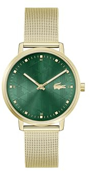Lacoste Analog Quarzuhr für Damen Kollektion Crocorigin mit Mesh-Edelstahlarmband