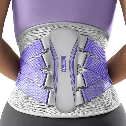 FREETOO Rückenbandage Rückenstützgürtel 【Ergonomie Design】 (L)