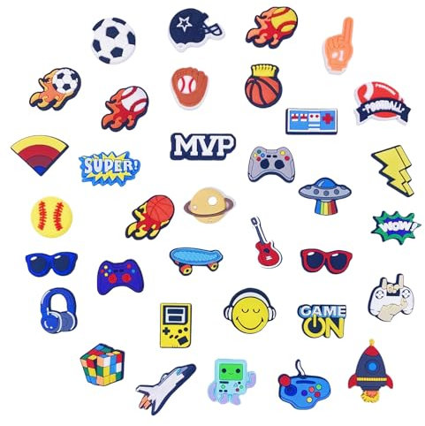 witeup 30 Pcs Accessories Charms,Shoe Accessories Charms,Accessories Shoe Decoration Charms,Shoe Shoe Charms for Unisex Suitable for Friends Christmas,Birthday,Party Secoration