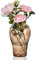 MEETOZ Grand vase coloré en verre de cristal décoratif coloré pour la maison, la décoration de mariage, les centres de table, les fêtes (marron)