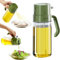 Dispensador Aceite Spray 2 en 1 Aceitera Difusor 550 ml Pulverizador Aceite Spray Cocina y Vertido, Práctico y Antigoteo Rociador Vaporizador de Aceite de oliva