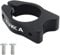 wanhaoaony Bike Seat Clamp Bicycle Seat Post Clamp 31.8mm With Rear Rack Mount Aluminum Alloy Seat Tube Clip Bike Quick Release Clamp Black Silver Seat Post Clamp(Black)