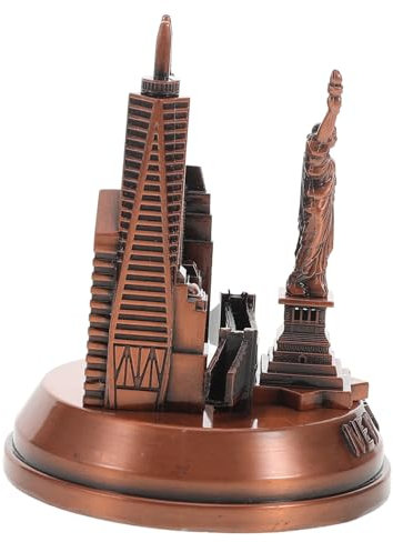 Zerodeko Elegante New York-Souvenir-Statue Metall-Kunstwerk Turm-Statue Figuren für Heimdekoration Schreibtisch-Dekoration