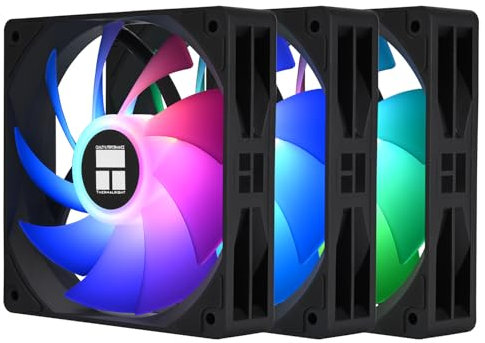 Thermalright Ventola per CPU TL-C12C-X28-S X3, ventola per PC a velocità 1550 giri/min, ventola di raffreddamento del computer, ventola di controllo PWM per alloggiamento e raffreddamento a CPU,