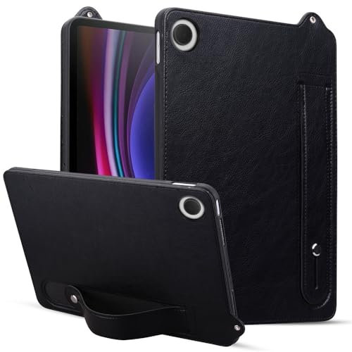 Funda para tablet Xiaomi Mi Pad 4 de 8 pulgadas, ultra delgada, suave, con pulsera ajustable y soporte, color negro