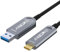 GeoHN.G Glasfaser USB A auf USB C Kabel 30M, USB 3.2 10Gbps High-Speed Lange Distanzen AOC USB Kabel für VR-Headsets, Quest2, Webcam, Kamera, Mini-PC und Mehr