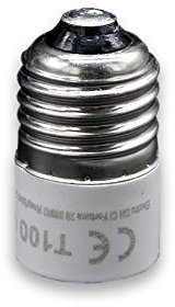 Adaptateur d'ampoules E27 vers E14, compatible avec les lampes et les spots, idéal pour les conversions de socket et l'utilisation dans divers luminaires.