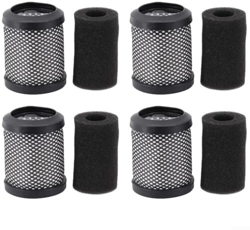 Lot de 4 filtres d'échappement post-moteur de rechange pour aspirateurs Hoover H-Free 100 Series T116