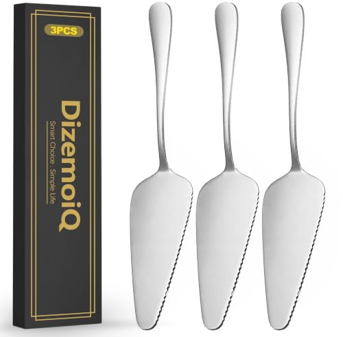 DizemoiQ 3 Stück Edelstahl Tortenheber Set Kuchenheber Lasagneschaufel Heber Mehrfachfunktion für Desserts und Backwaren Ideal zum Servieren