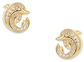 Seinerzeit FLORA & FAUNA Crystal Delfin Infinity Ohrringe