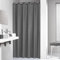 Sealskin Madeira Textil Duschvorhang, für Badewanne und Dusche, wasserabweisend, waschbar, Badezimmervorhang aus 100% Polyester, Farbe: Grau uni, B x H: 180 x 200 cm
