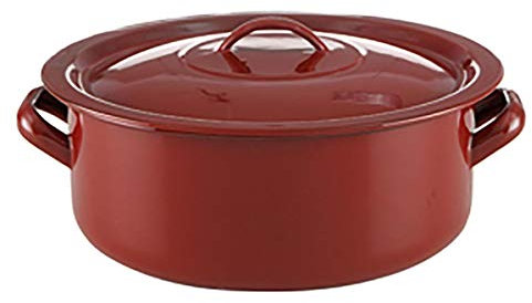 Quid Clasico Esmalte Cacerola Acero Esmaltado 14cm - 1l Acero Carbonatado Apto Vitrocerámica Apto Inducción Antiadherente
