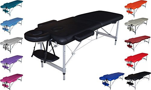 Polironeshop Titano – Ultraleichte Massageliege aus Aluminium, 13 kg, Klappbar ohne Rückenlehne, Ideal für Mobile Anwendungen und professionelle Nutzung