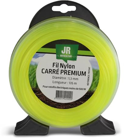 JR - Fil nylon 1.3 mm 135 m - Carré - Premium - FNY047
