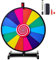 COSTWAY 24 Glücksrad Spielzeug Farbe Rad Spiele für Lotteriespiele Wortspiele, inkl. Radiergummi und Markierstift, geeignet für Kinder und Erwachsenen (φ60cm)