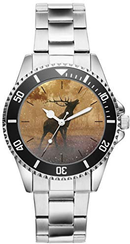 KIESENBERG Hirsch Jäger Geschenk Artikel Fan Uhr 20541