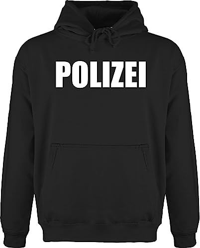 Shirtracer - Hoodie Herren Pullover Männer - Karneval & Fasching - Polizei I Polizeiuniform I Polizist I Polizeikostüm I SEK Polizistin I Police I SWAT