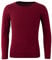 Panzy® Girls Long Sleeve Plain Basic Cotton (95%) Top Kids T-Shirt Tops Crew Uniform Tee (2/3 yrs, Maroon)