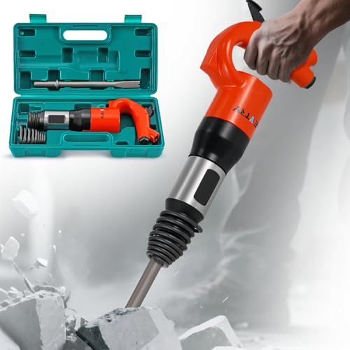 NEWTRY Air Chisel Hammer, 21L/S Pneumatic Shovel w/Chisel Bit & Blow Case