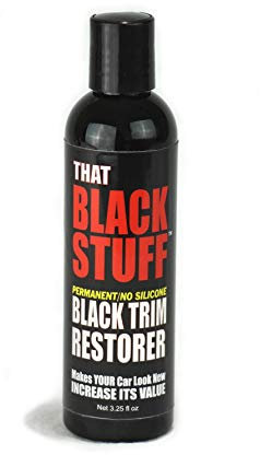 Restaurador de plástico negro – Restaura al instante tu borde de plástico negro desteñido o dañado – no se lava – Permanente – Dura años – Fácil – Eso negro