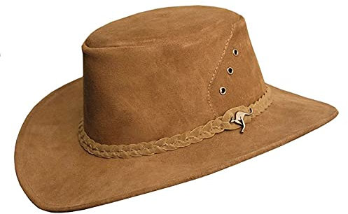 KAKADU Herren und Damen Hut aus Wildleder | Cowboy Hut mit Flechtband- hergestellt in Australien