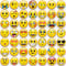 MORCART 54 Stück Kühlschrankmagnete Emoji Magnete lustige Smiley Magnets Dekorative für Küche, Magnettafel, Kühlschrank, Whiteboard, Tafeln, Pinnwand Büro Kinder und Erwachsene Geschenk 3cm