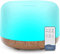 500ML Aroma Diffuser, BPA-frei Ultraschall Luftbefeuchter mit Fernbedienung und 7 Farbwechselbares LED-Licht Gelb