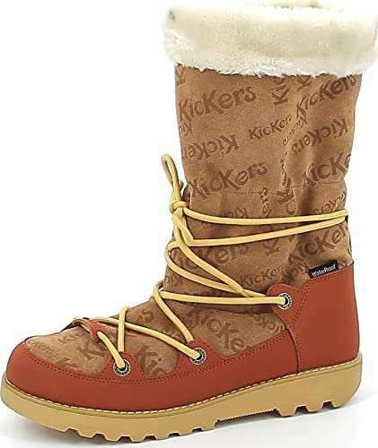 Kickers Kick Neosnow, Stivali da Neve Donna, Cammello ruggine, 39 EU