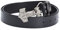 Gürtel Männer Western für Cowboy, Viking Style Gürtelschnalle Vintage Gürtelschnalle für Männer,Silber,100CM/39.4''