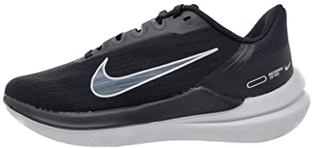Nike Damen Air Winflo 9 Sneaker, Black White Dk Smoke Grey Pure Platinum, 40 EU