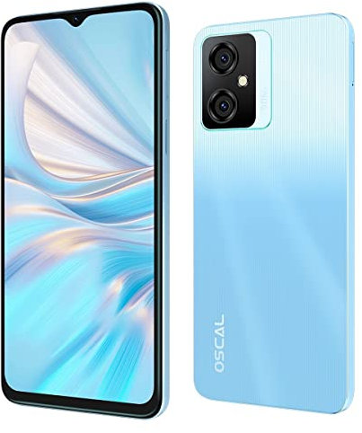 OSCAL C70 Android 12 Handy Ohne Vertrag, Octa-Core 10GB+128GB (2TB TF-Erweiterung), 50MP+8MP Kamera, 6,6 HD+ Display, Dual-SIM Smartphone, 5180mAh Akku, Gesichts Entsperrung Fingerabdruck Blau