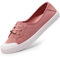 Harvest Land Womens Canvas Shoes Low Top Flat Gym Sports Pumps Trainers Lace Up Flat Ladies Girls Fashion Pumps Pink UK 7