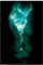 Harry Potter Expecto Patronum Hirsch-Kunstdruck auf Leinwand, 50 x 100 cm, Schwarz / Blau