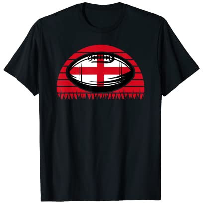 English Rugby Fans Herren England Rugby Ball Spieler Trainer Kinder T-Shirt