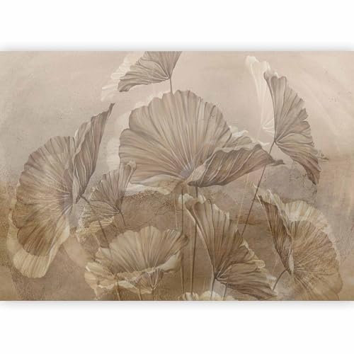 murando PREMIUM Papier peint beige Feuillage 350x256 cm Décoration Murale XXL Poster Tableaux Muraux Tapisserie Photo Trompe l'oeil Plante Nature comme peint b-B-10043-a-a