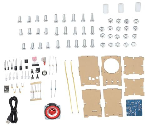 DIY Bluetooth Speaker Kit Soldering Projects Mini Electronic Amplifier Sound Home Stereo Project Kit for Tilt Soldering Science Practice School Education (Spare Parts)