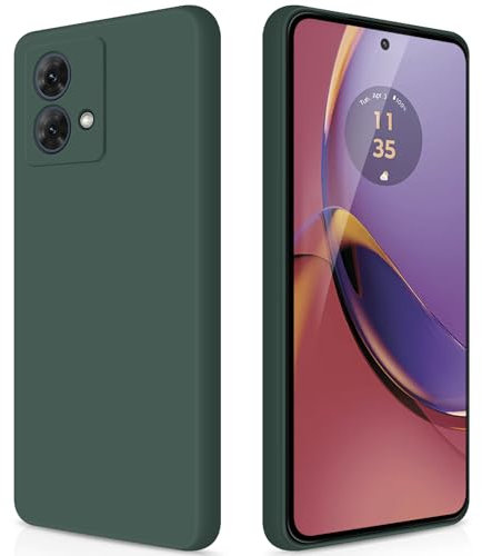 GiiYoon Funda para Motorola Moto G84 5G, Case de Silicona Suave de TPU Carcasa Protector de Goma Fexible Prueba Liviano y a Delgado de Golpes Antirrayas para Teléfono (Verde)