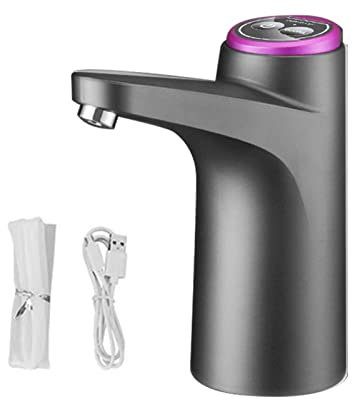 Dispensador de agua potable automático portátil eléctrico botella de agua de carga USB para cocina al aire libre, dispensador de agua eléctrico de 5 galones, agua portátil automática caliente y fría